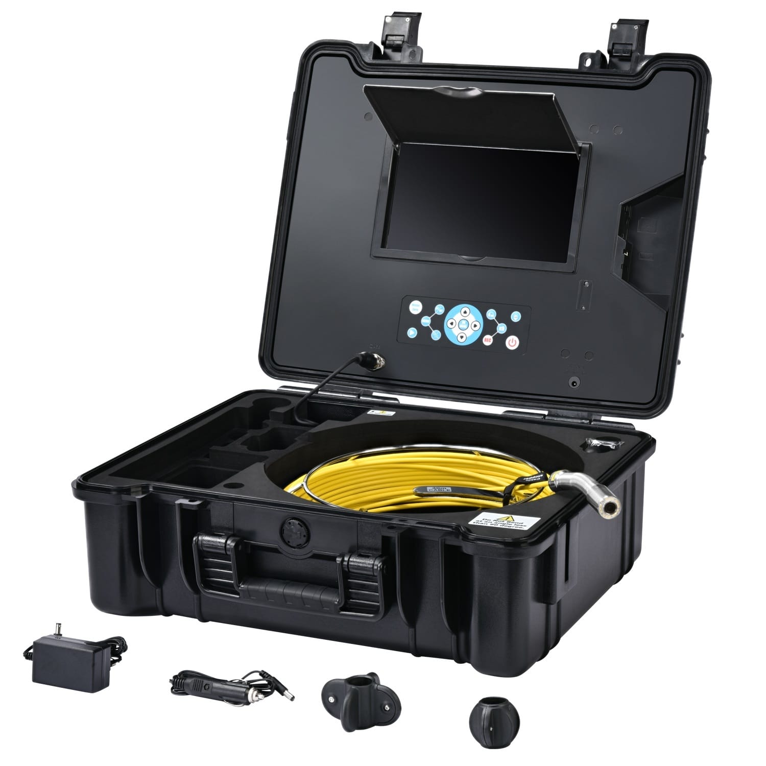 TvbTech Putkistokamera 40m, 23mm kamerapää HD, 10"näyttö - Image 2